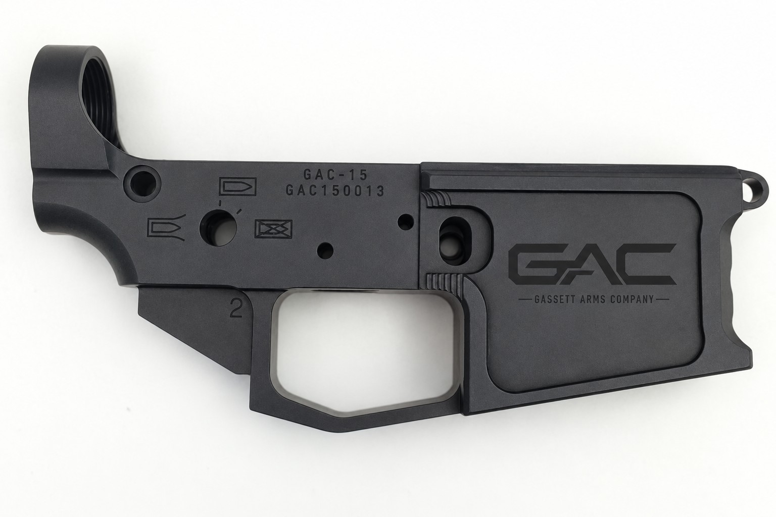 GAC-15 lower receiver with Gassett Arms Company logo